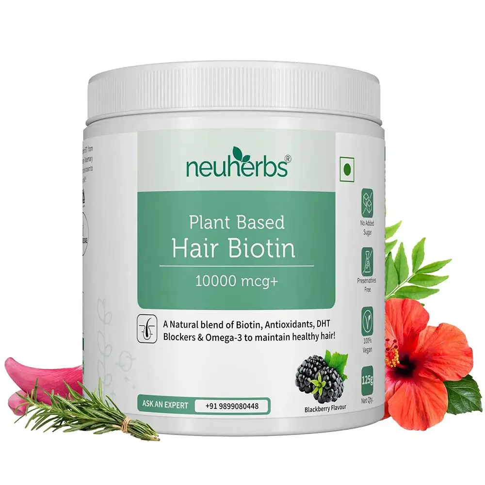 Neuherbs Plant Based Hair Biotin,  125 g  Blackberry