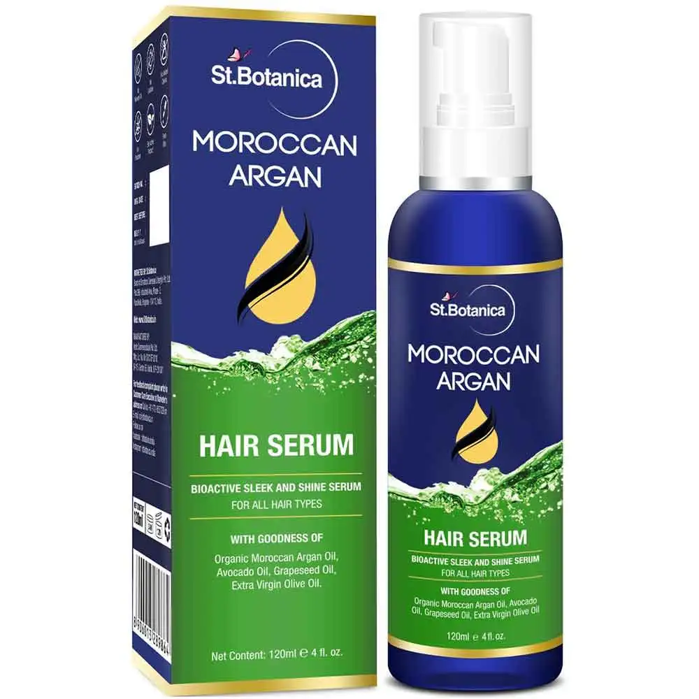 St.Botanica Moroccan Argan Hair Serum,  100 ml  All Hair Type