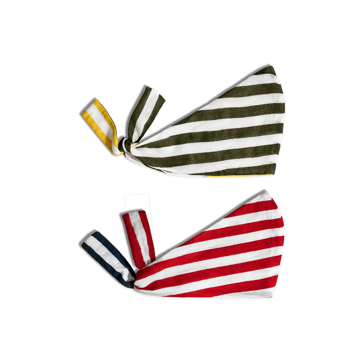 DailyObjects Cabana Stripes Knot Mask - Set of 2