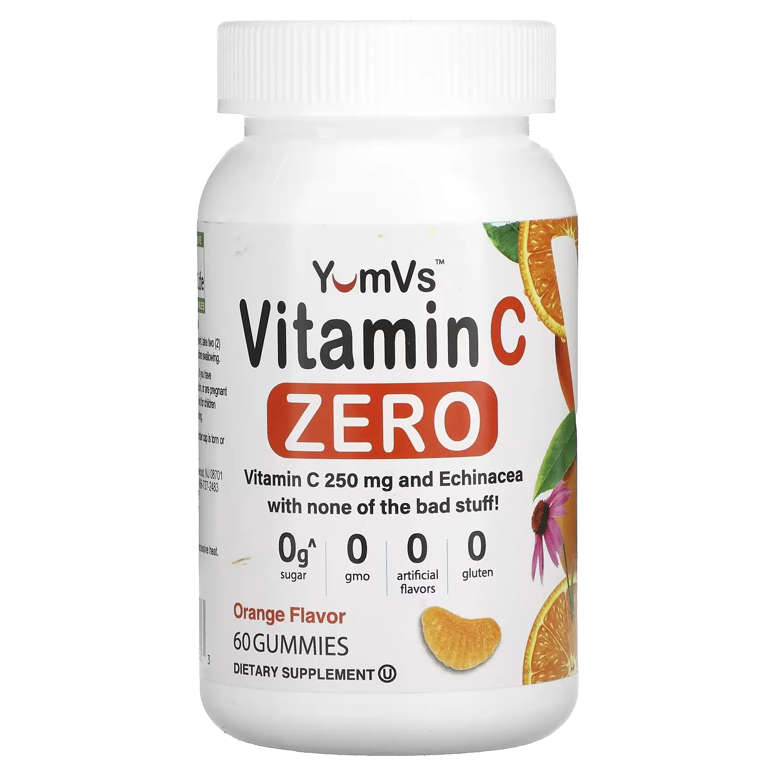 Vitamin C Zero, Orange, 125 mg, 60 Gummies