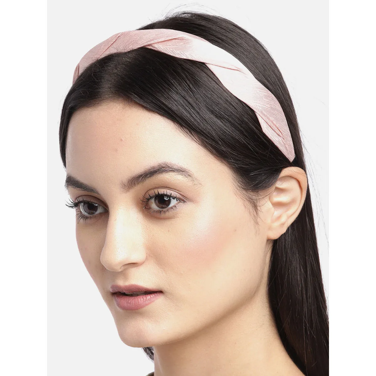 Blueberry Peach Pleated Hairband