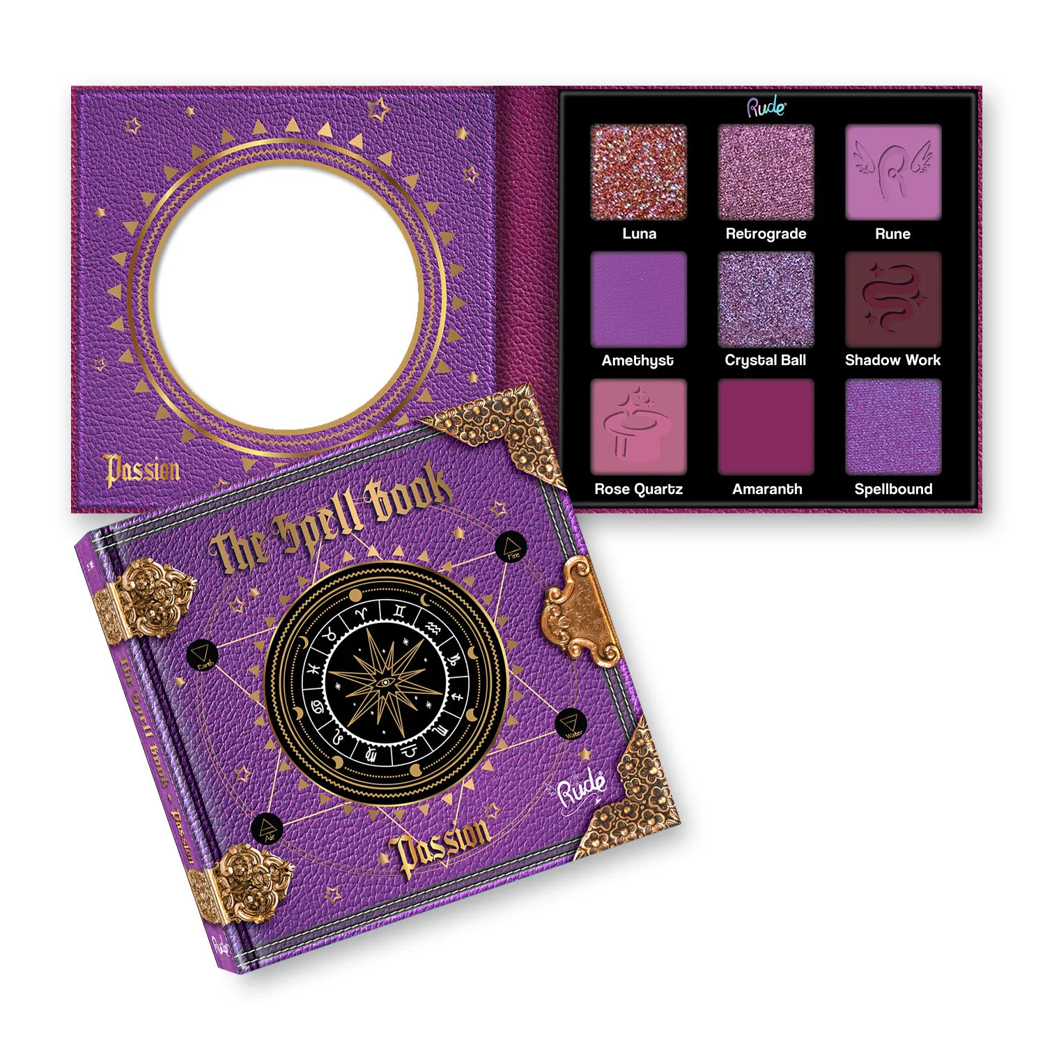 Rude Cosmetics The Spell Book Palette - Passion