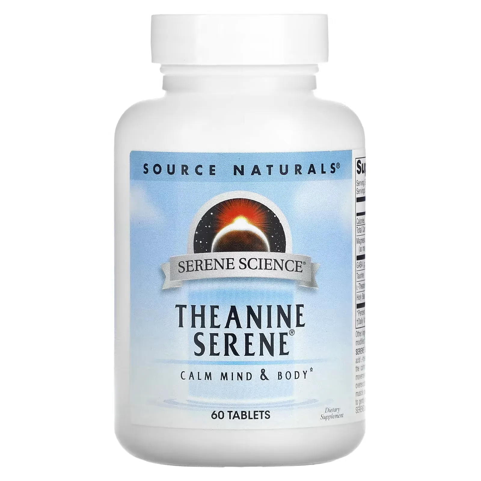 Serene Science, Theanine Serene, 60 Tablets