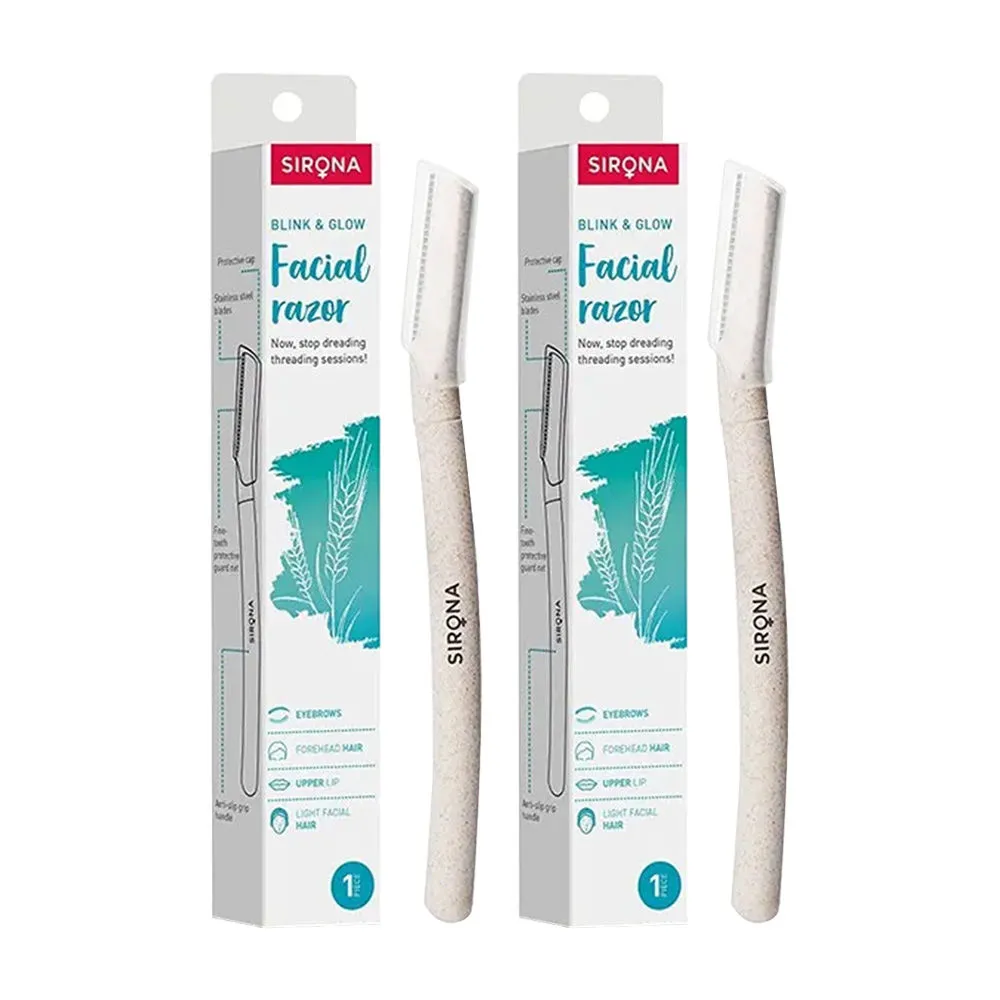 Sirona Blink And Glow Face Razors For Women - 2 Razors