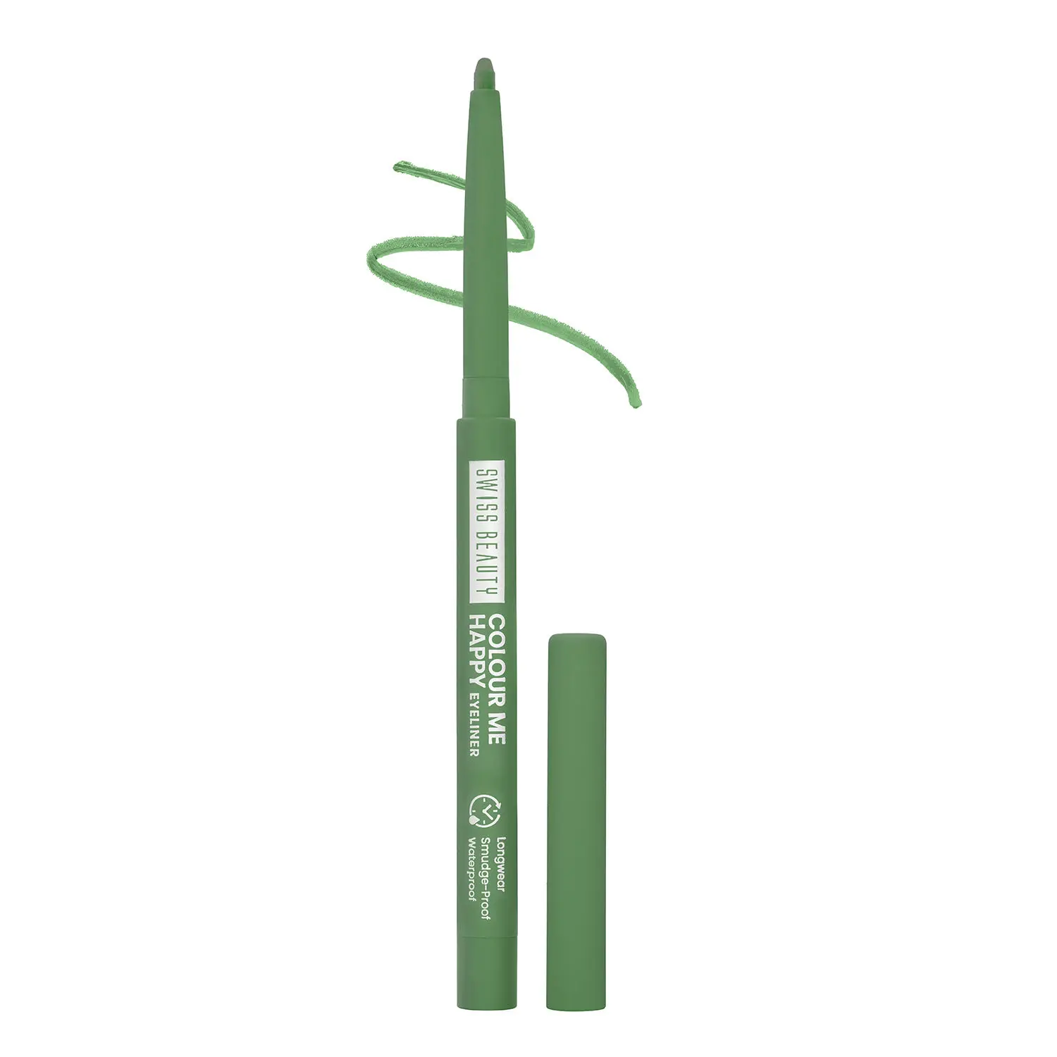 Swiss Beauty Colour Me Happy Eyeliner | Waterproof & Smudge-Proof | Long-Lasting |10-Tulip Green 0.4 gm