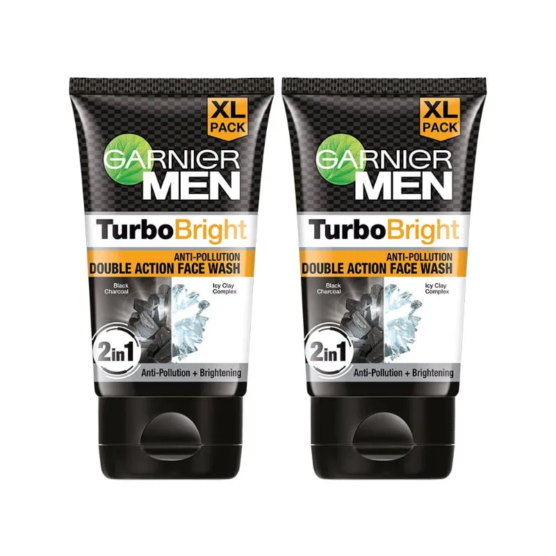 Garnier Men Turbo Bright Facewash - Pack Of 2