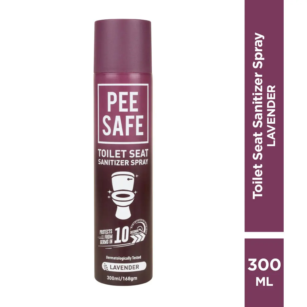 Pee Safe Toilet Seat Sanitizer Spray Lavender (300 ml)