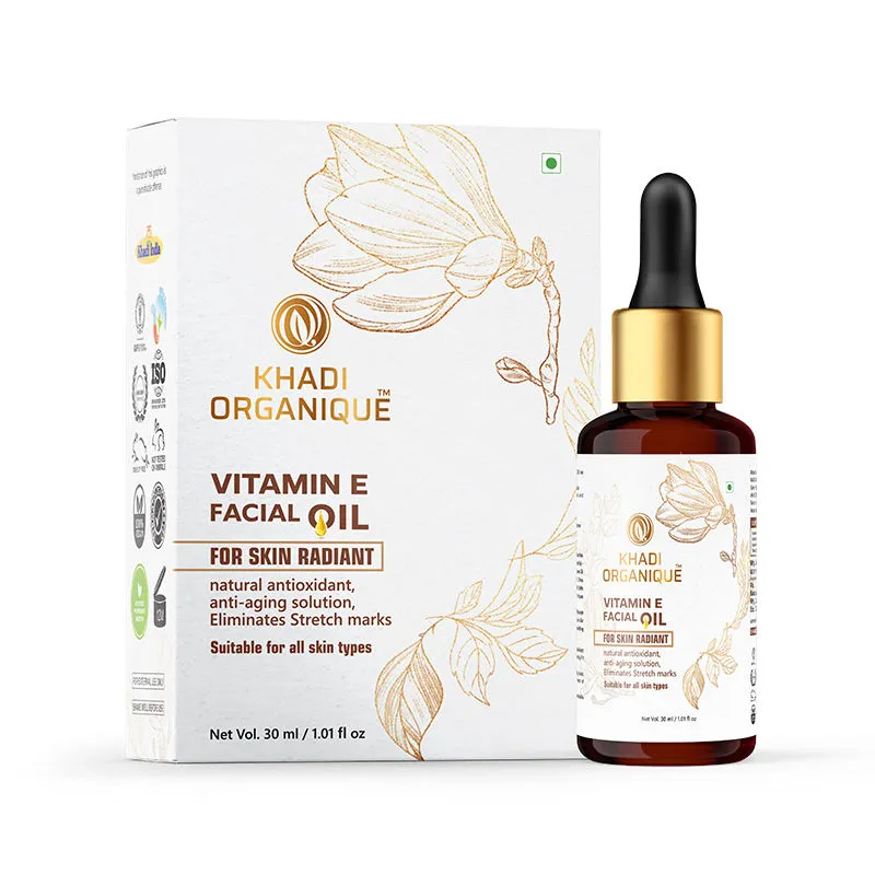 Khadi Organique Vitamin E Facial Oil For Skin Glowing