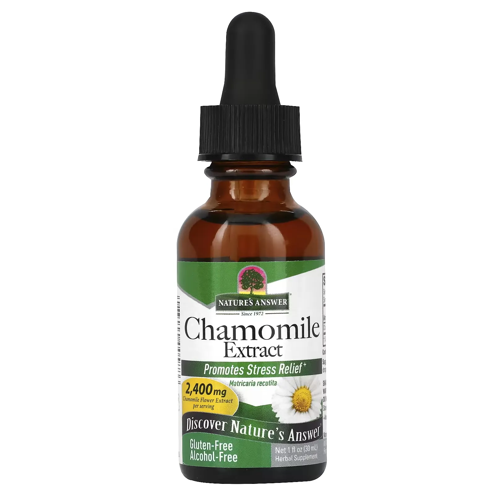 Chamomile Extract, Alcohol Free, 1,200 mg, 1 fl oz (30 ml)