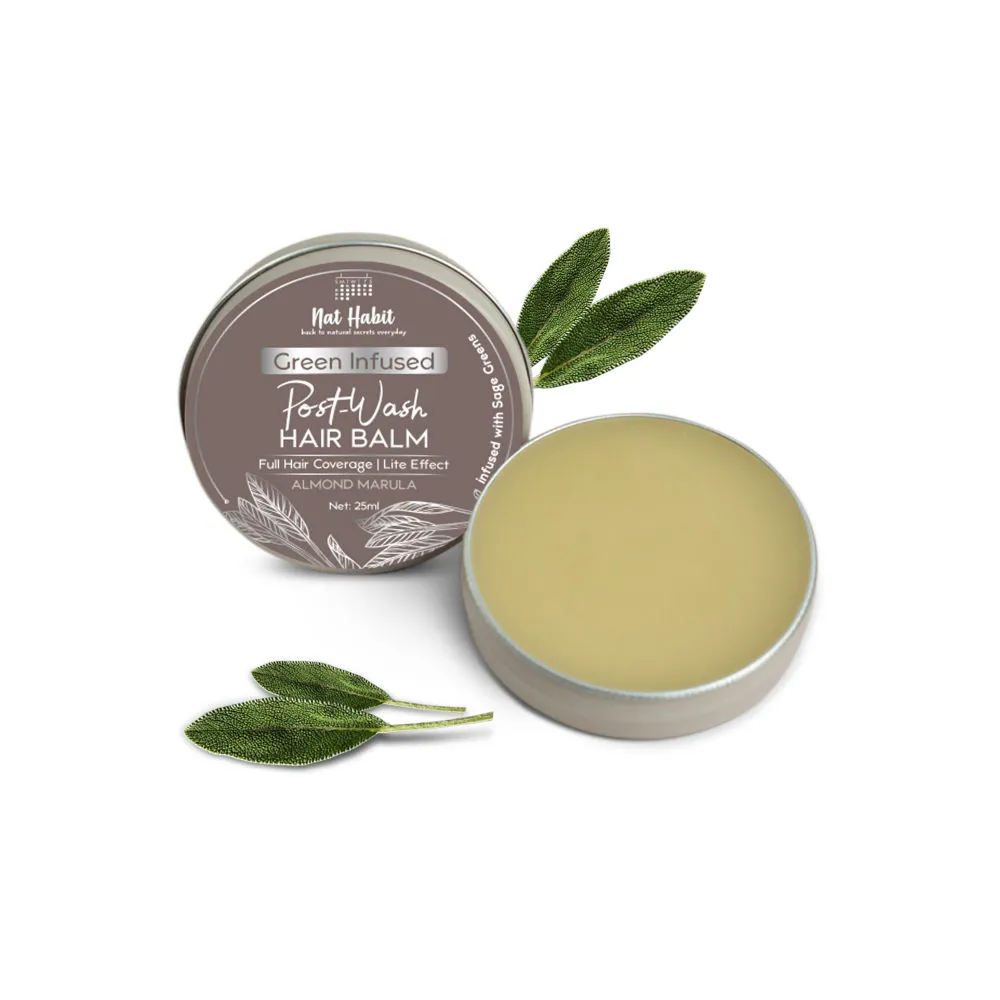 Nat Habit Green Infused Post-Wash Hair Balm - Almond Marula