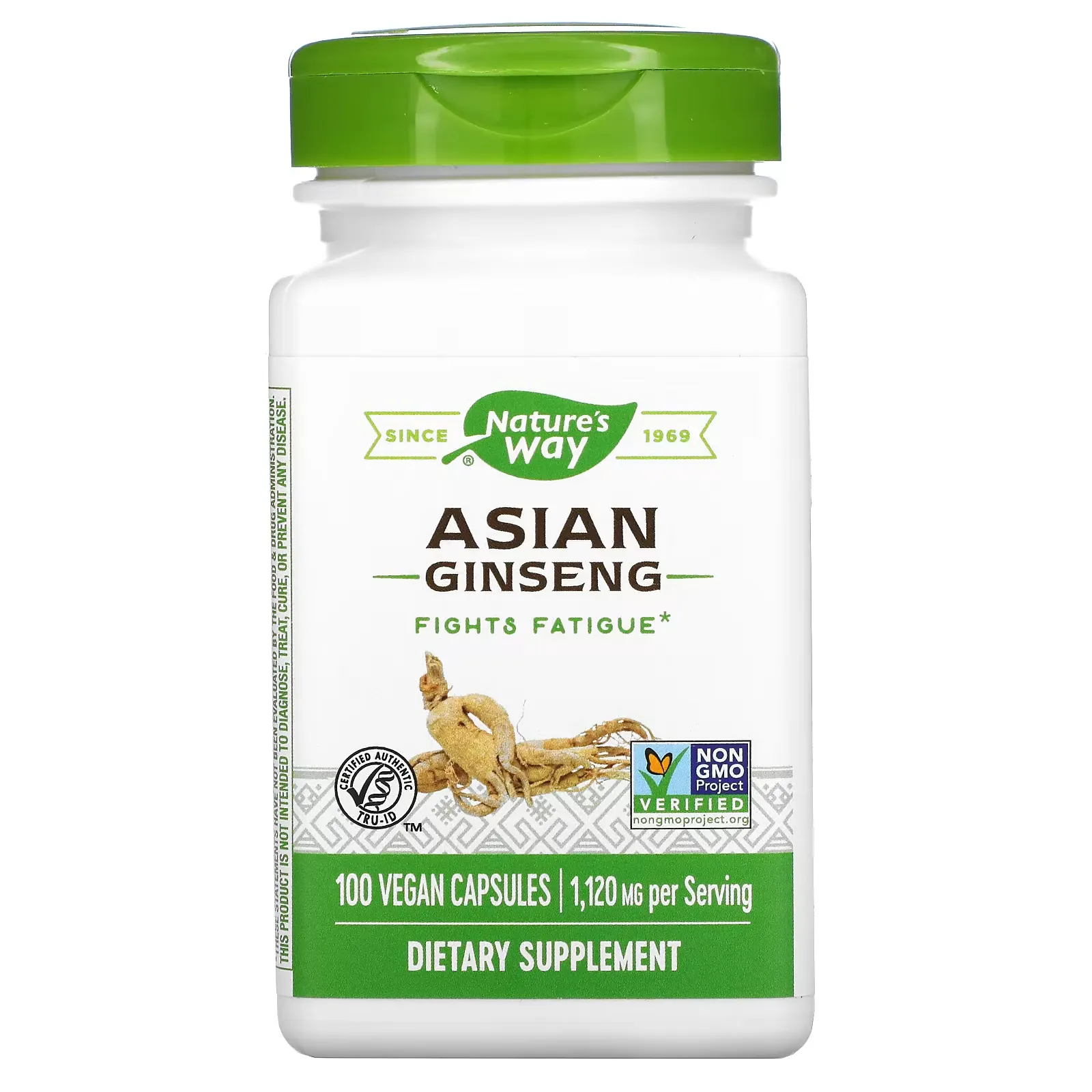 Asian Ginseng, 560 mg, 100 Vegan Capsules