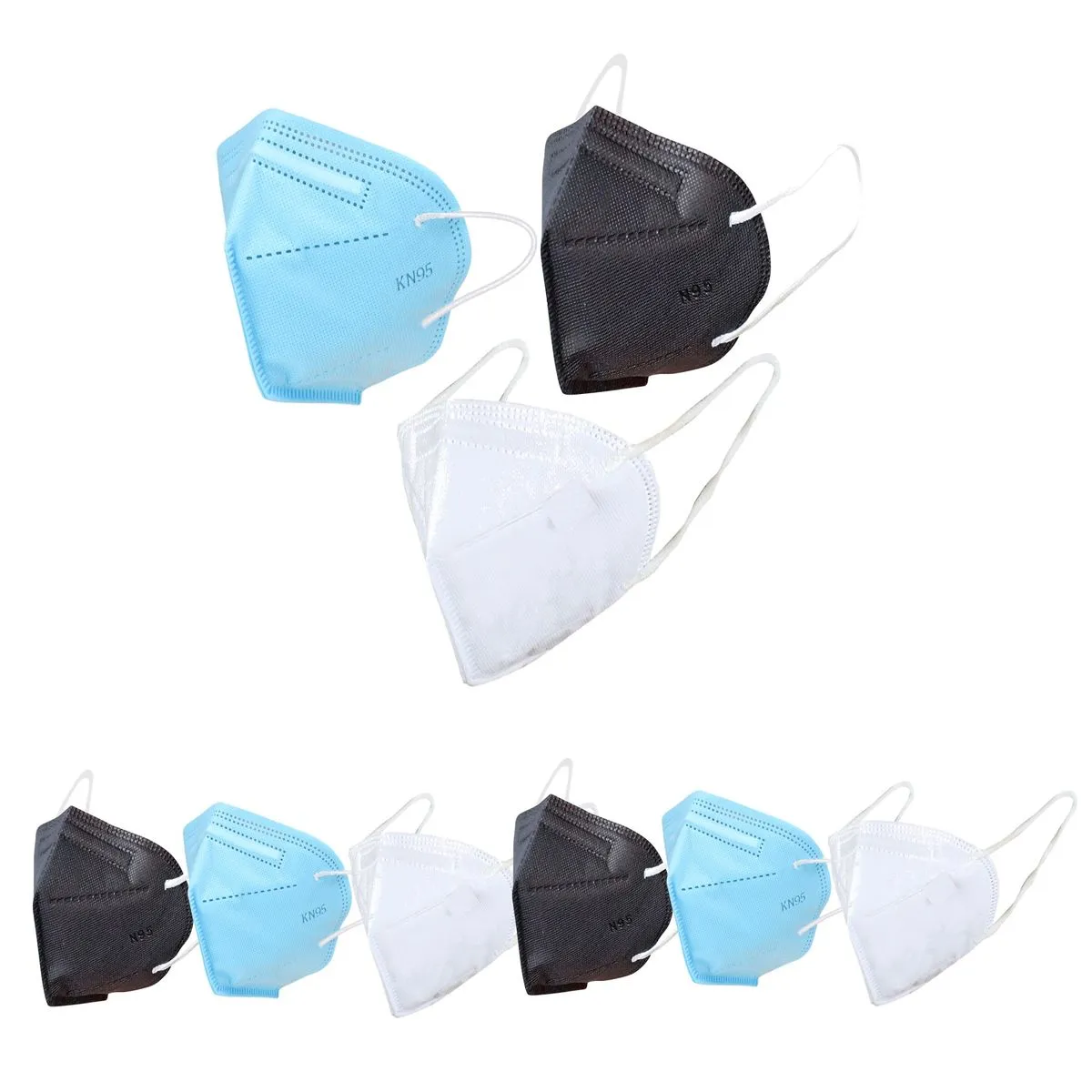 Fabula Pack of 54 Kn95/N95 Anti-Pollution Reusable 5-Layer Mask