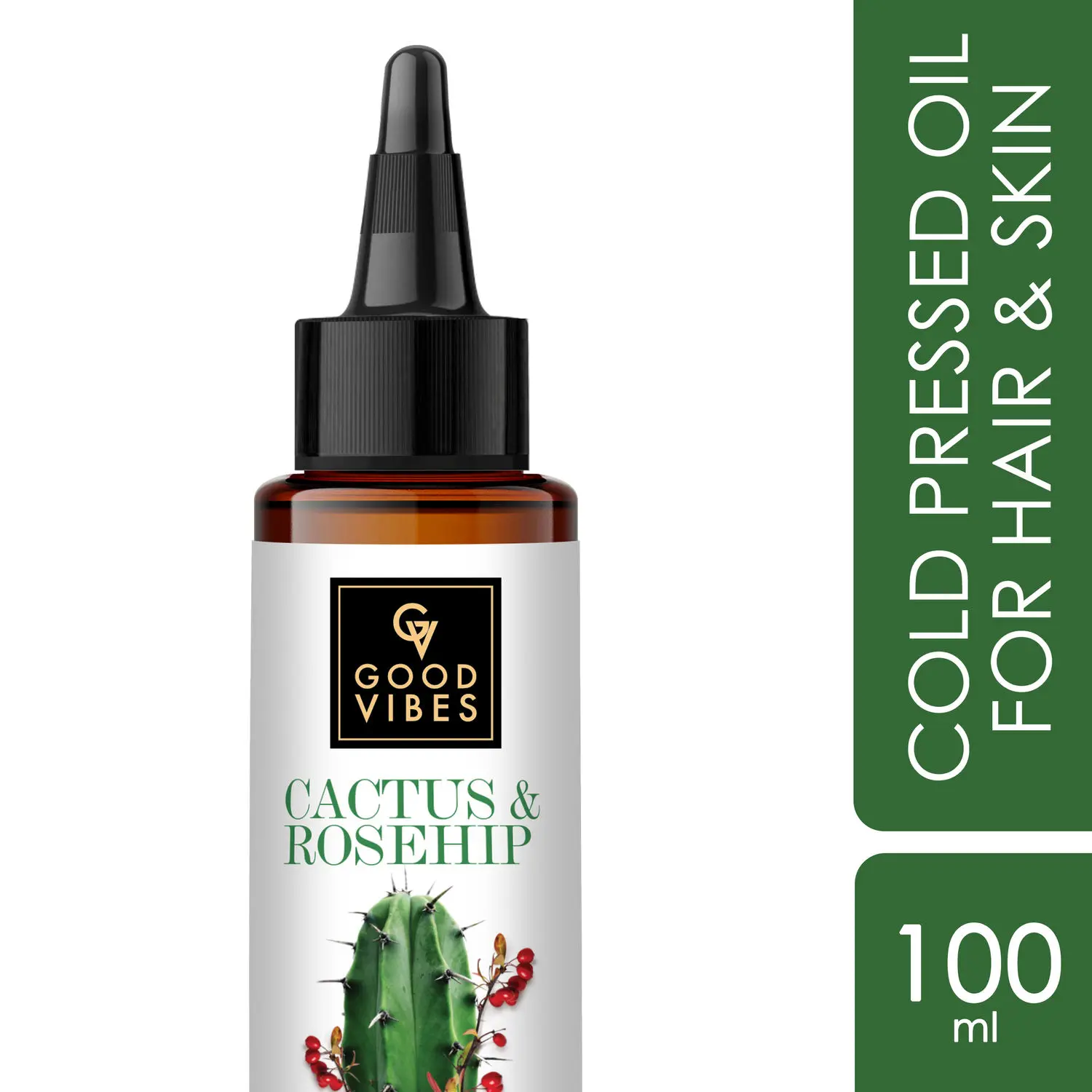 Good Vibes Cactus And Rosehip Cold Pressed Oil For Hair & Skin (100ml)