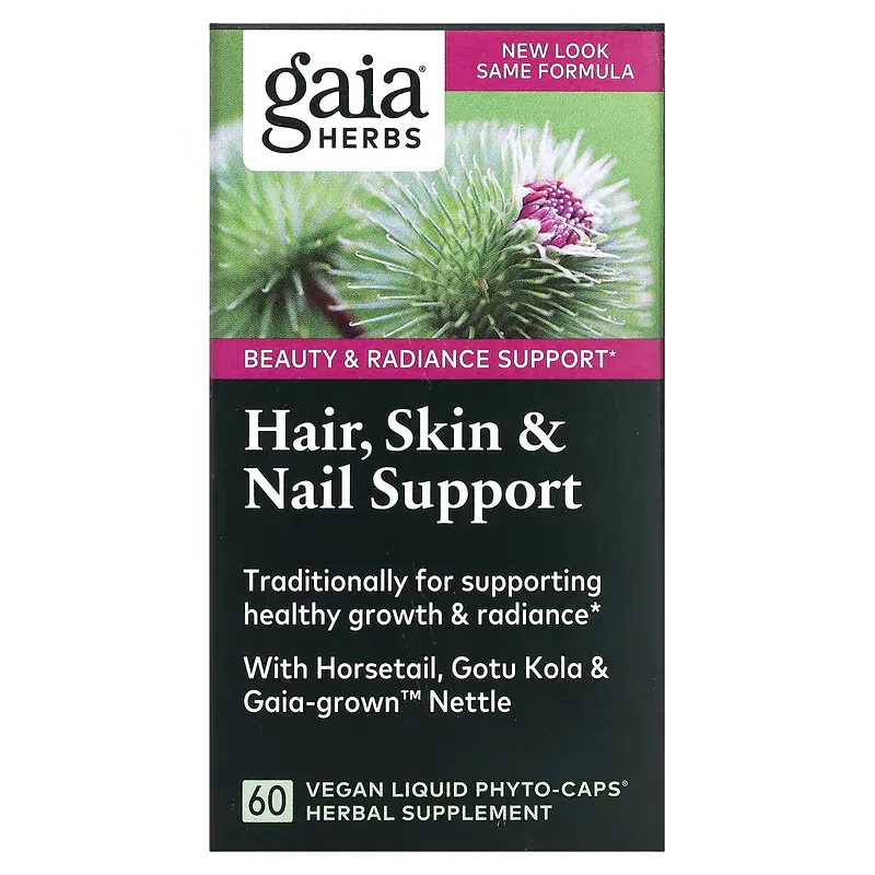 Hair, Skin & Nail Support, 60 Vegan Liquid Phyto-Caps