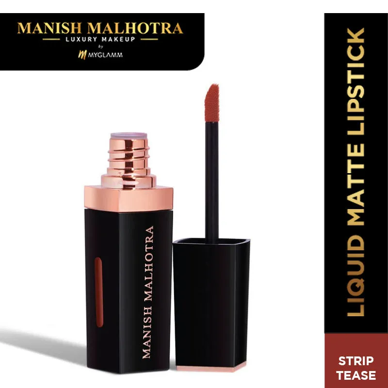 MyGlamm Manish Malhotra Beauty Liquid Matte Lipstick - Strip Tease