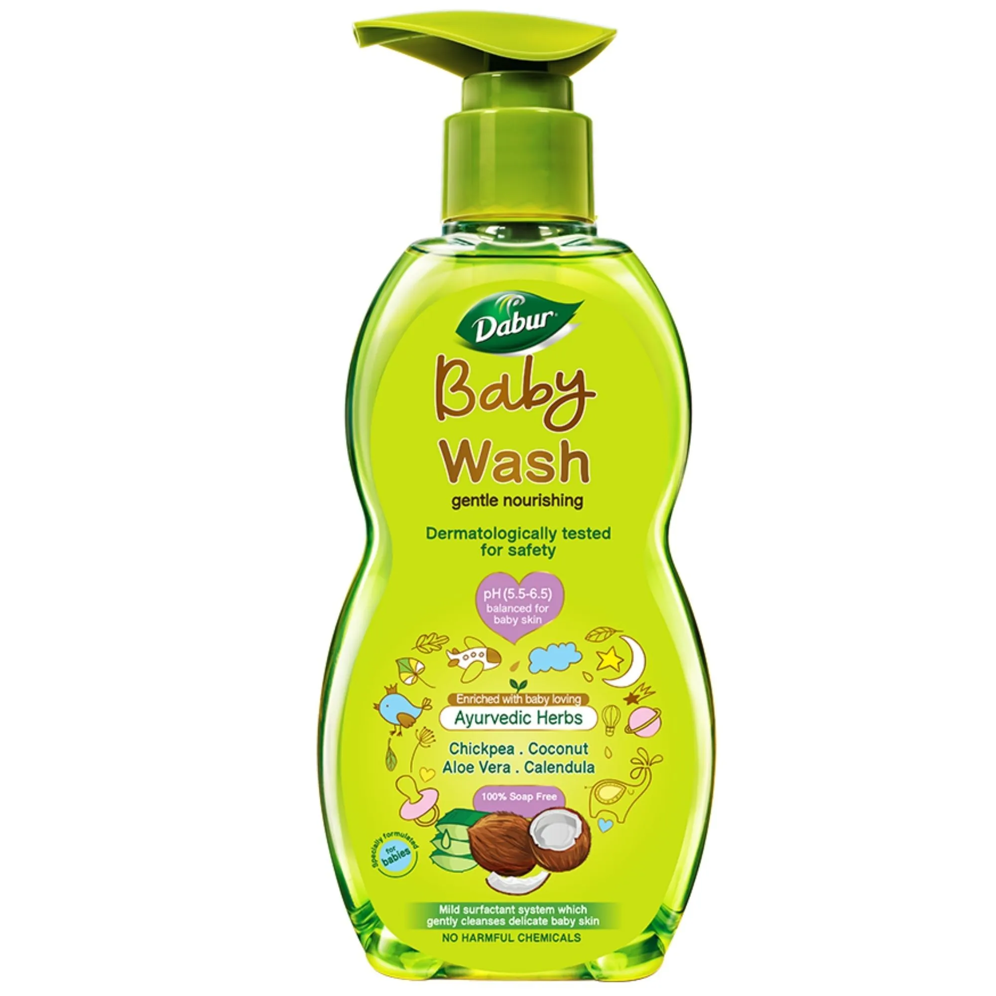 Dabur Gentle Nourishing Baby Wash Enriched with Ayurvedic Herbs