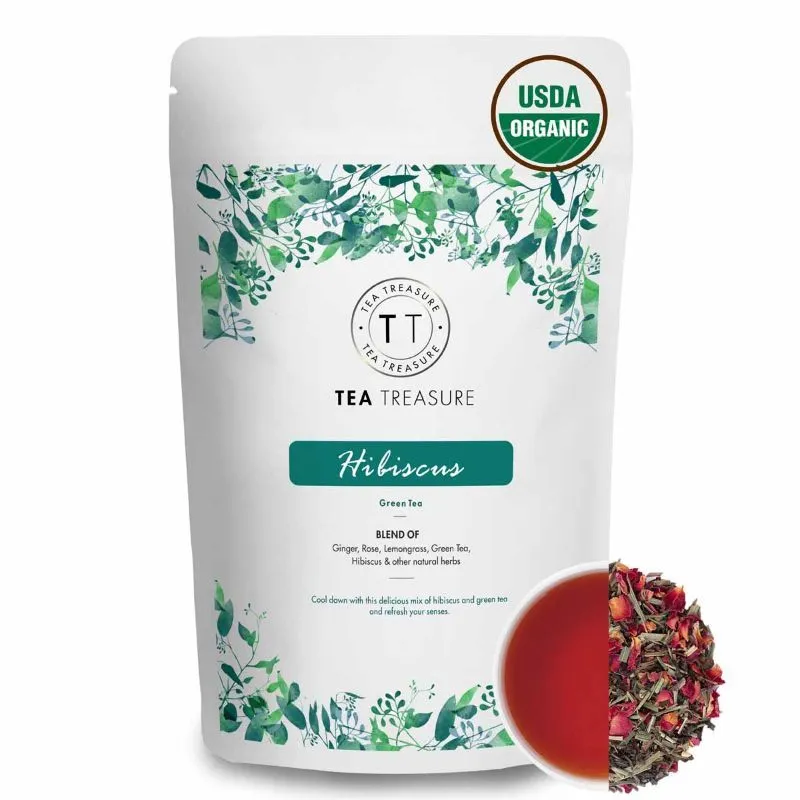 Tea Treasure Tropical Hibiscus Green Tea