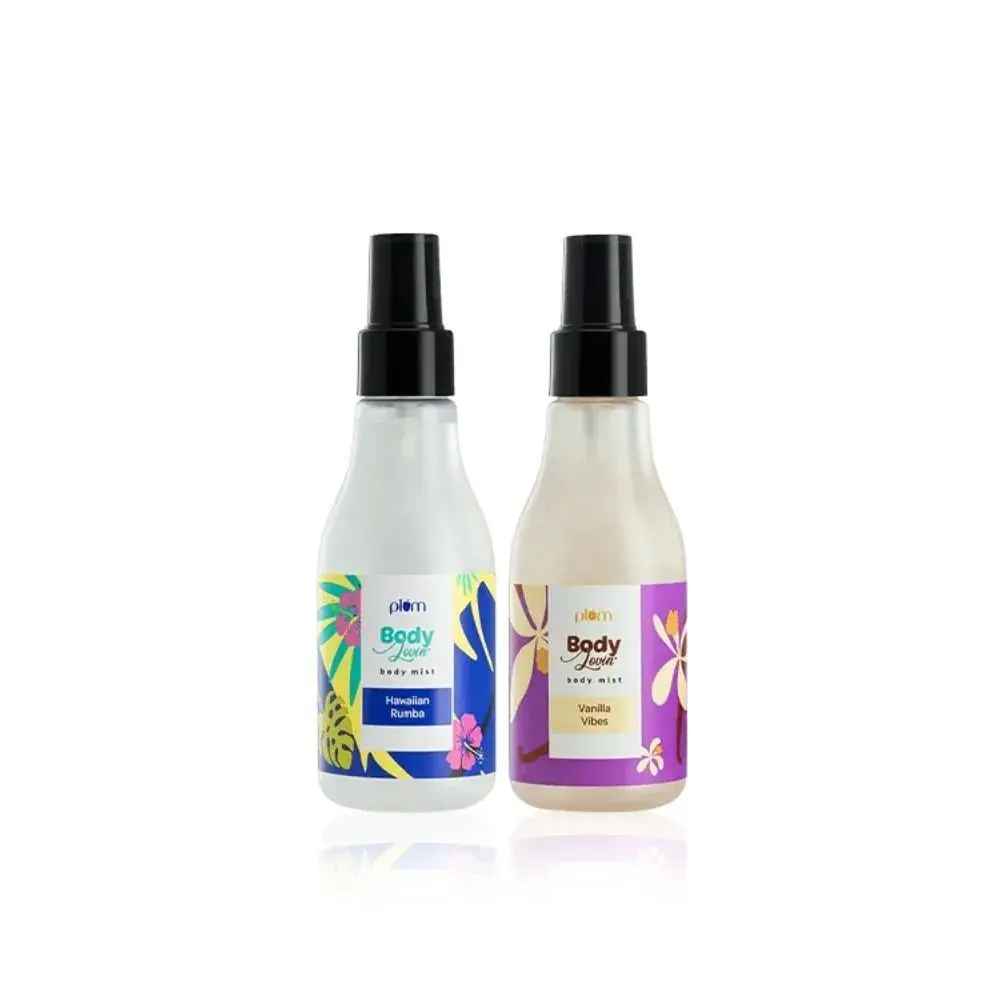 Plum Bodylovin' Vanilla & Beachy Vibes Body Mist Duo Super-refreshing Aloe-infused