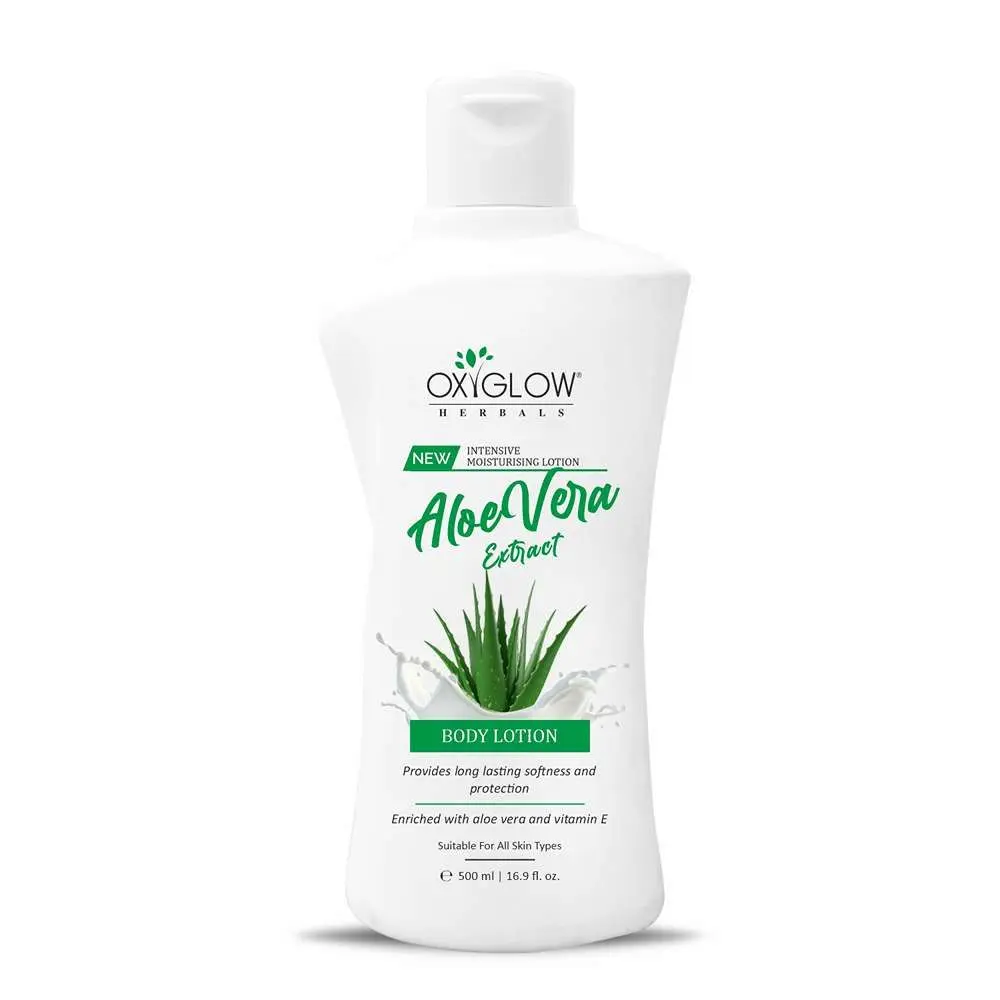 OxyGlow Herbals Aloe vera Extract Fruit Body Lotion|Long Lasting Softness & Protection|Enriched With Aloe Vera & Vitamin E