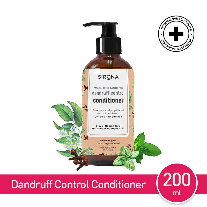 Sirona Dandruff Control Conditioner With Neem, Tulsi & Marshmallow For Men & Women