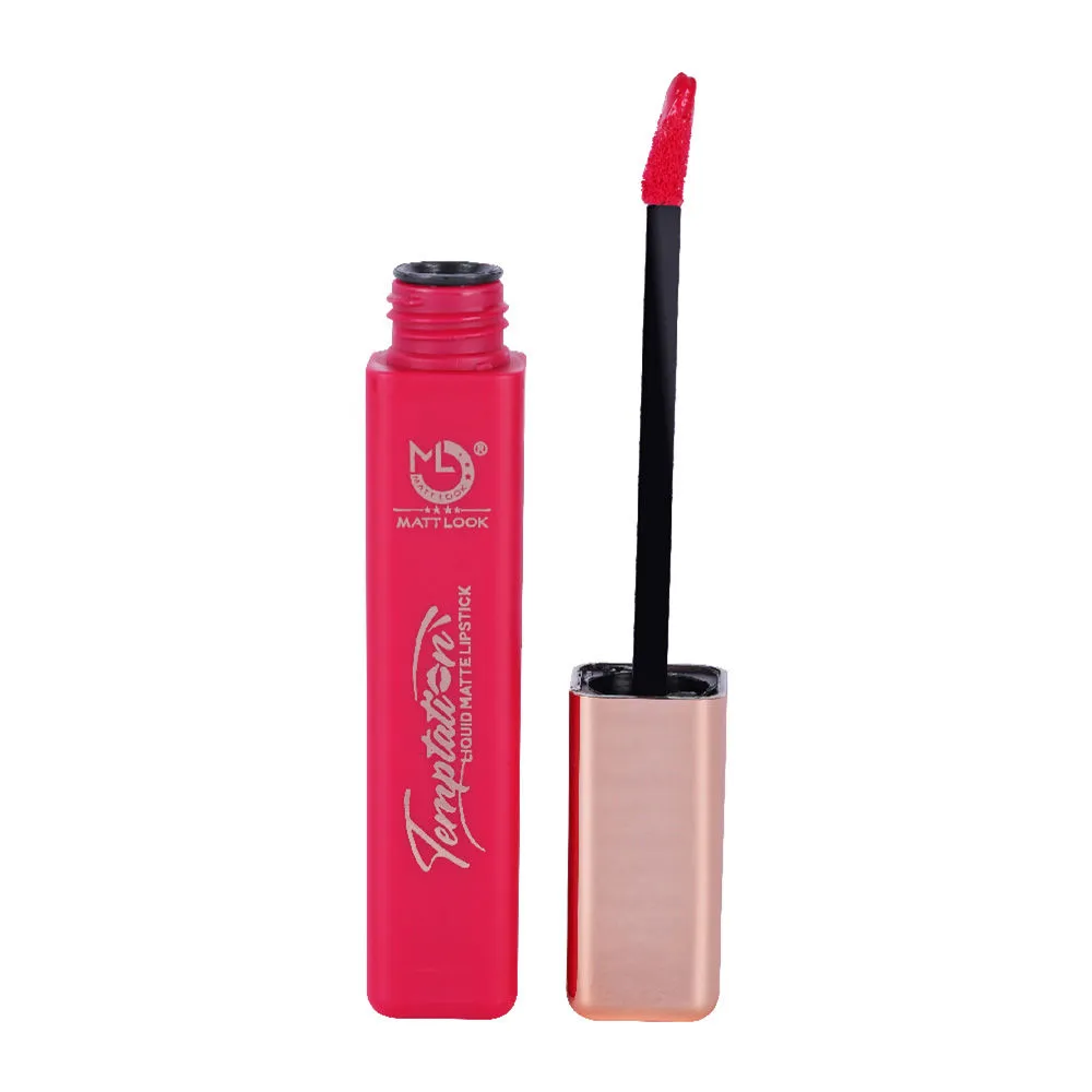 Matt look Lip Makeup Temptation Liquid Matte Lipstick - Blood Red