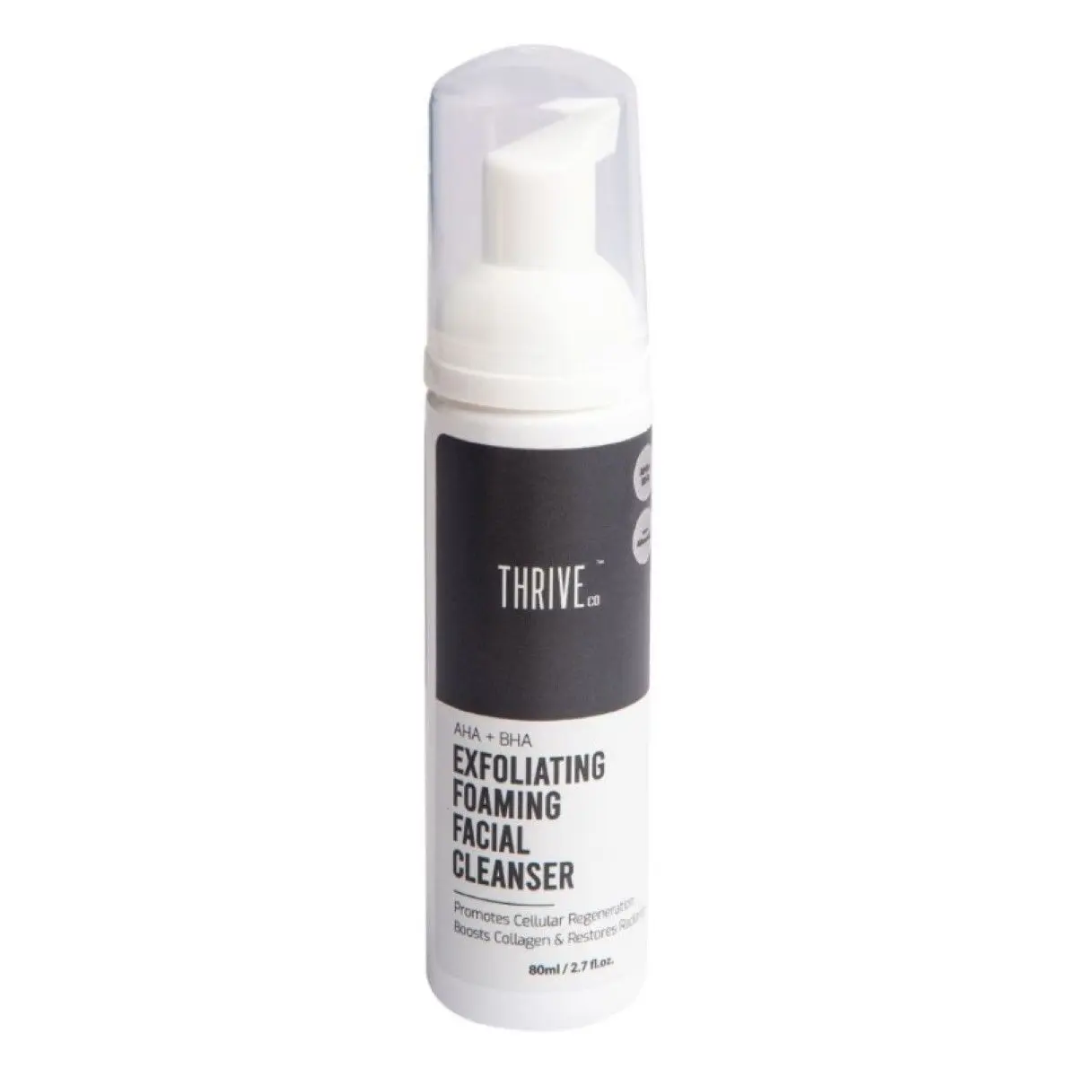 ThriveCo Exfoliating Face Wash With Aha+Bha | 80 Ml | Gently Exfoliates Dull, Dead Skin For A Healthy, Radiant Complexion