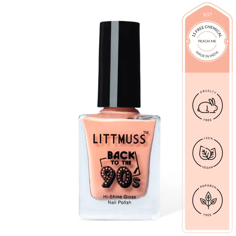 Littmuss Nail Polish Back To The 90'S Hi-Shine Gloss Nail Paint - Peach Me - 037