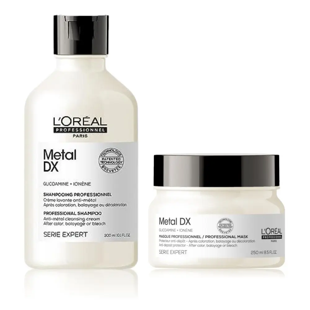 L'Oreal Professionnel Scalp Advanced Anti-Discomfort Dermo-Regulator Shampoo + Combo of Metal DX Hair Mask(300ml + 250gm)