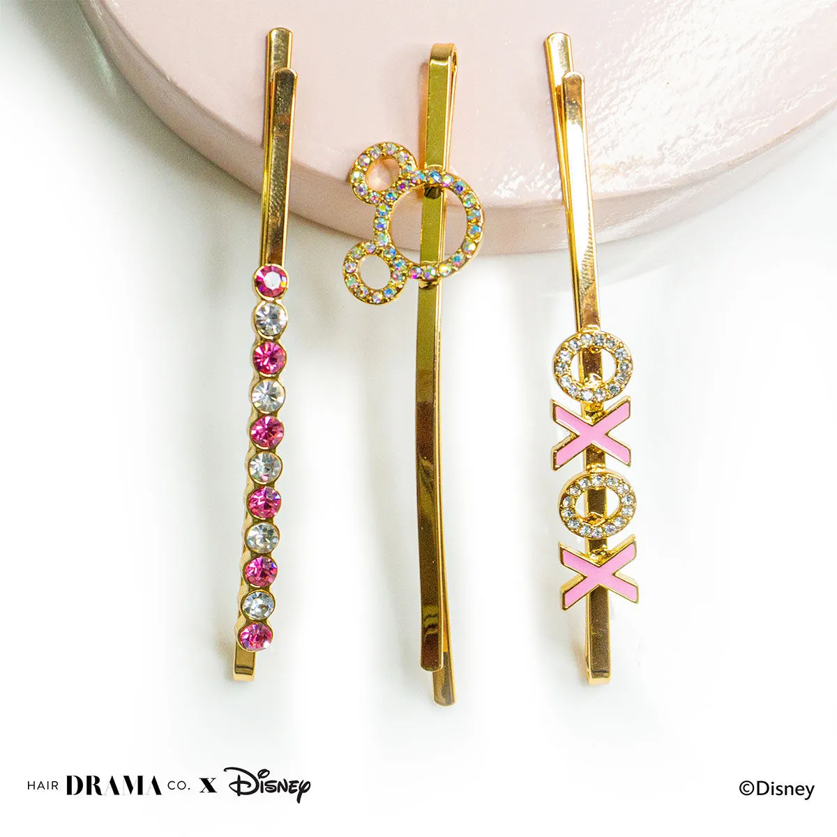 Hair Drama Co. x Disney Minnie Pins - Set Of 3