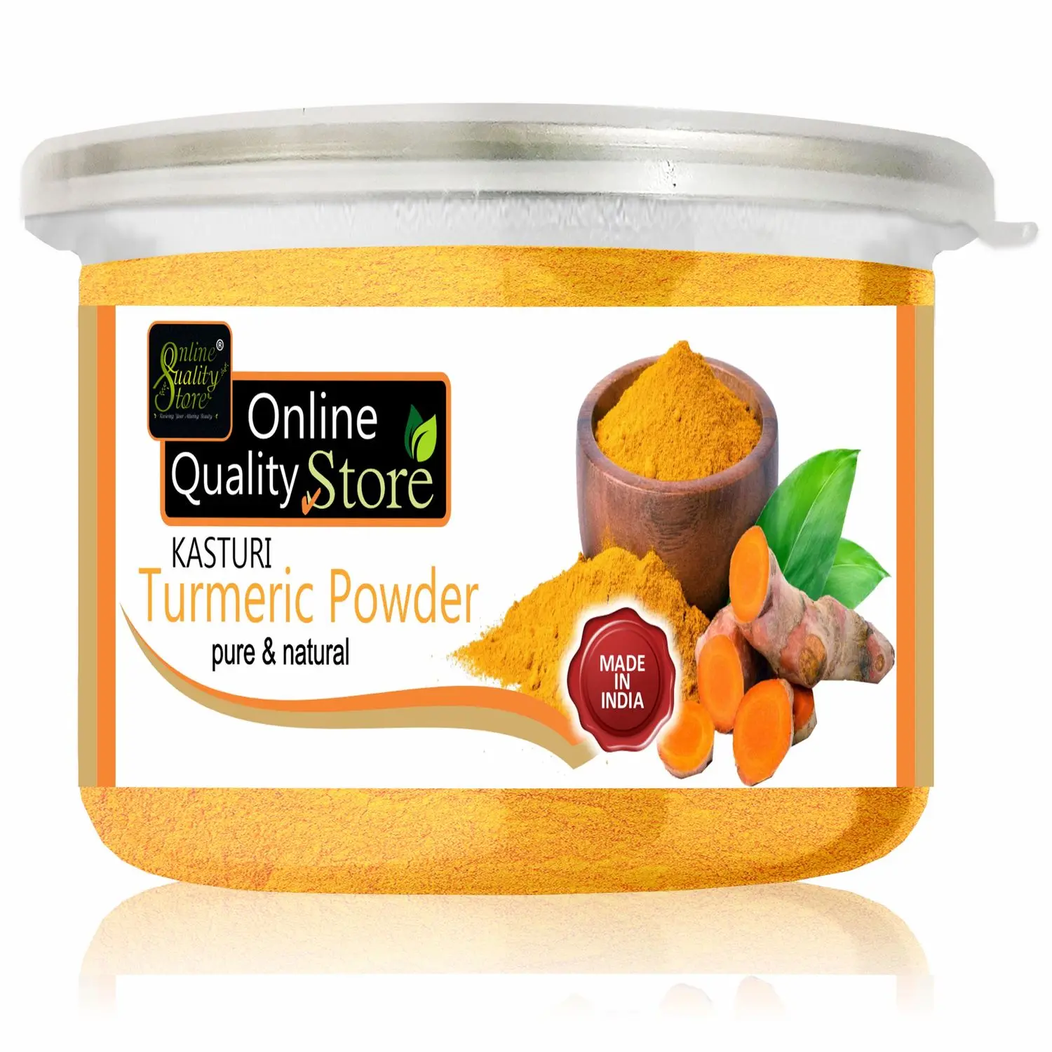 Online Quality Store Kasturi Turmeric Powder - 100 g |kasturi haldi |kasturi haldi powder for face beauty |kasturi Manjal Wild Turmeric Powder for Skin Whitening-100g{Jar_Turmeric_100gm}