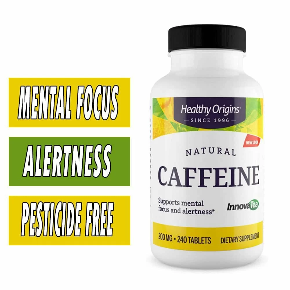 Healthy Origins Caffeine - 200 mg - 240 Tabs