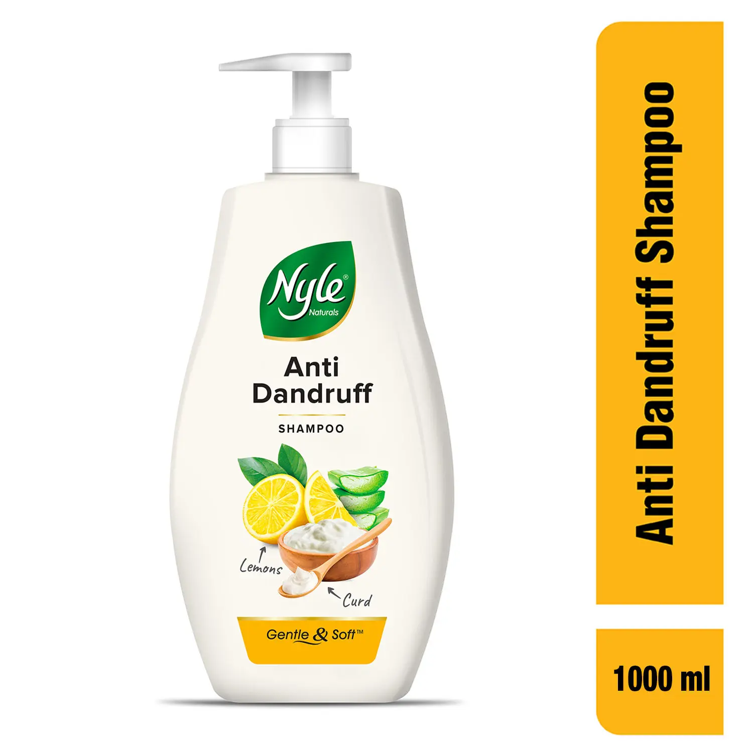 Nyle Naturals Soft & Shiny Shampoo, With Apple Cider Vinegar and Argan Oil, pH Balanced and Paraben Free, For Men & Women,400ml