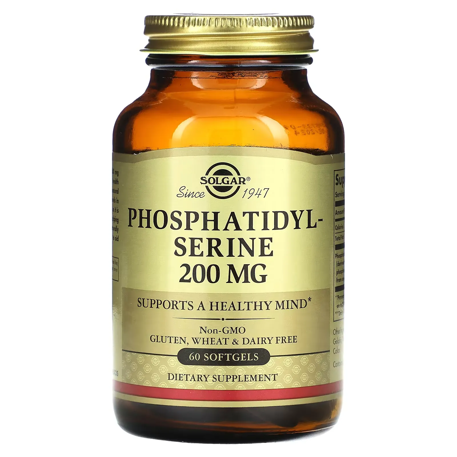 Phosphatidylserine, 200 mg, 60 Softgels