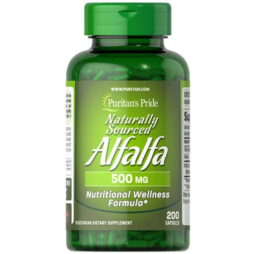 Puritan's Pride Alfalfa - 500 mg - 200 Capsules