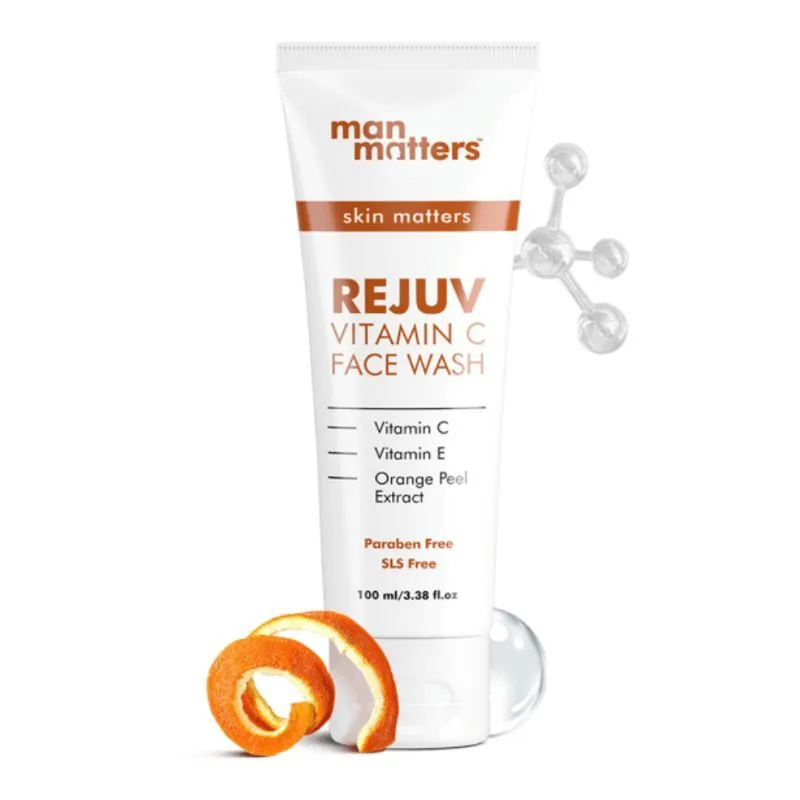 Man Matters Rejuv Vitamin C Face Wash For Glowing Skin, Repair, Dark Spots & Hydration