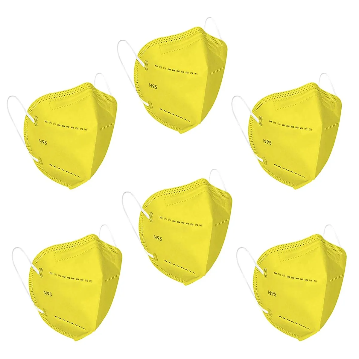 Fabula Pack of 6 Kn95/N95 Anti-Pollution Reusable 5-Layer Mask