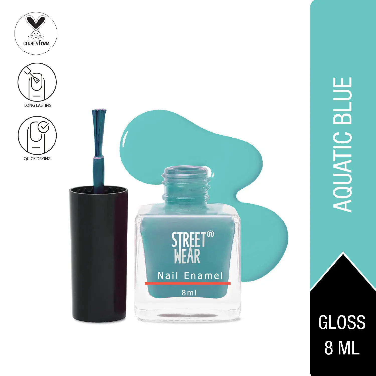 Street Wear Nail Enamel (Revamp) Aquatic Blue (8 ml)