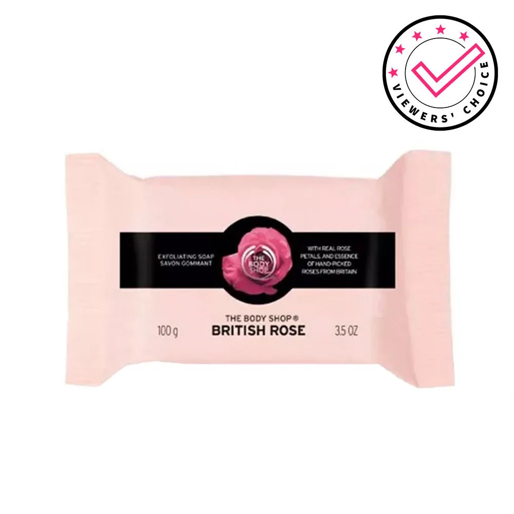 The Body Shop British Rose Exfoliating Soap