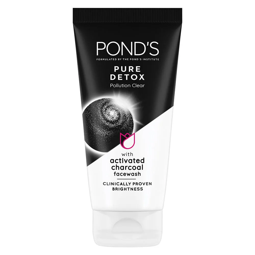 Ponds Pure Detox Anti-Pollution Purity Face Wash with Activated Charcoal