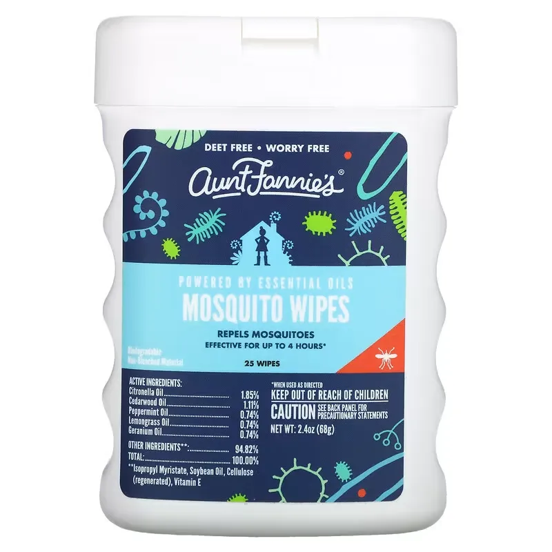 Mosquito Wipes, 25 Wipes