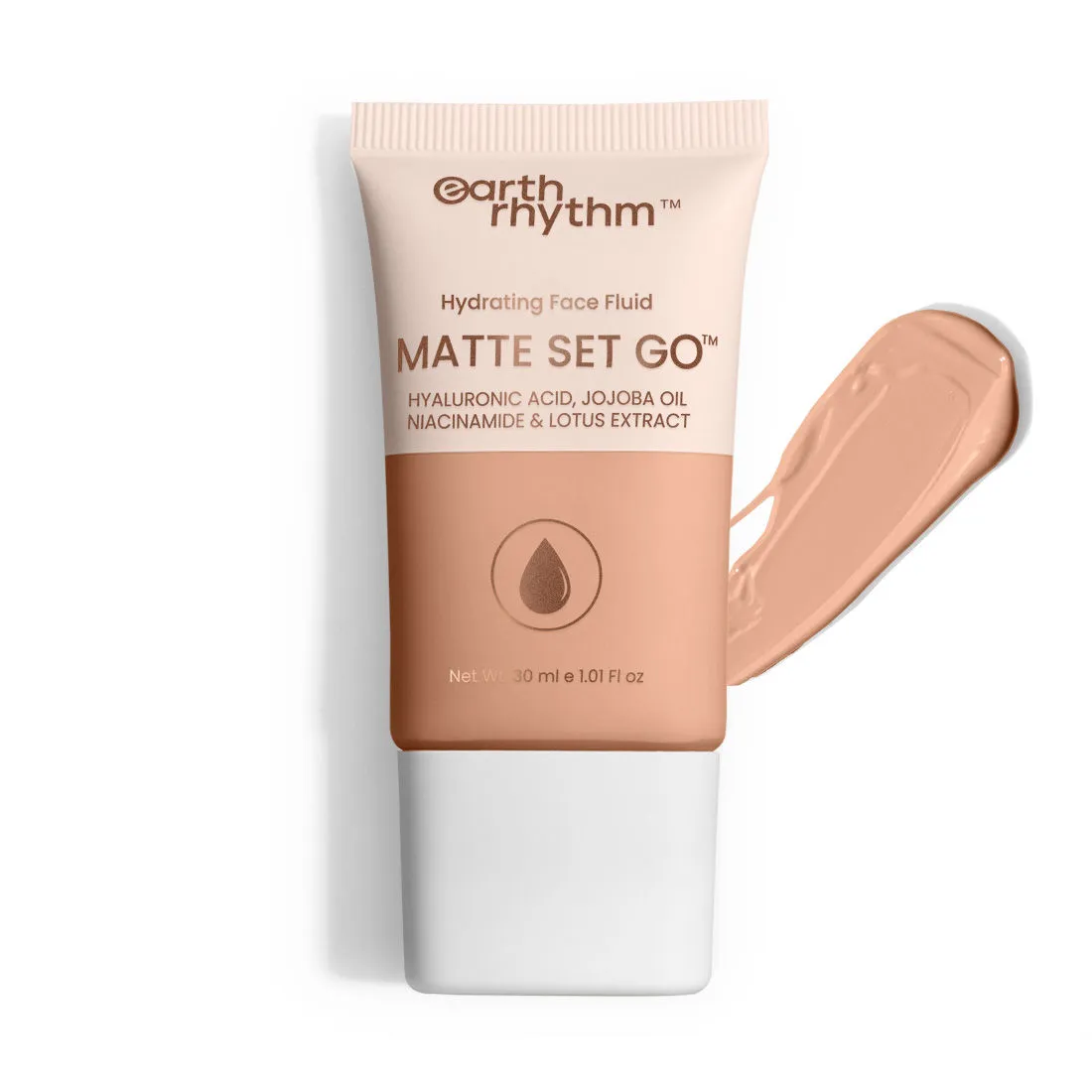 Earth Rhythm Hydrating Matte Set Go Face Fluid Foundation - Sand Land