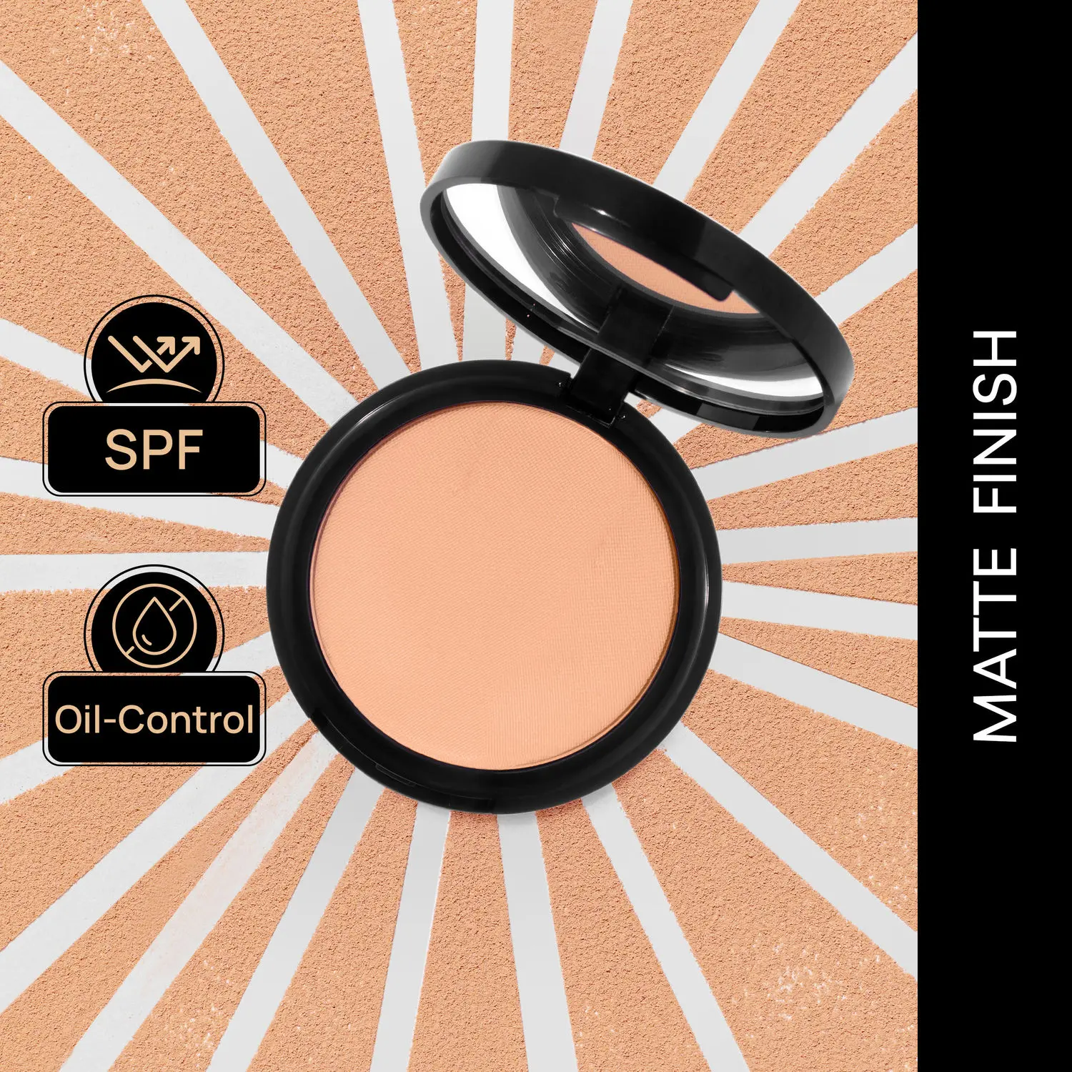 Purplle Compact Powder with SPF For Wheatish Skin Be Your Own BFF|Long Lasting| Oil Contro| SPF Protection| Lightweight - Caffeine Self Care 4 (9 g)