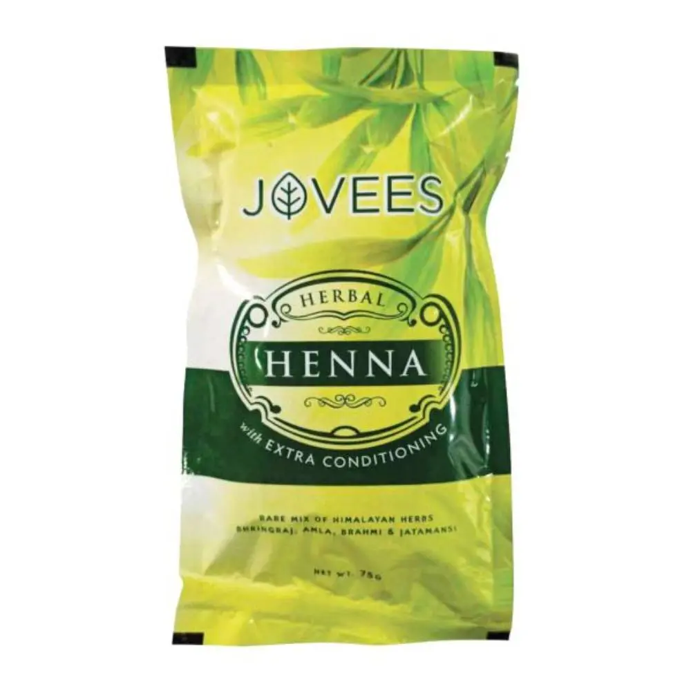 Jovees Herbal Mehandi/Henna Powder | With Amla, Shikakai & Brahmi Powder | For Extra Conditioning | Control Hair Fall & Repairs Damaged Hair | 75g