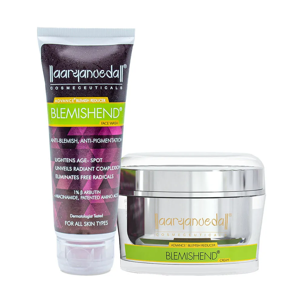 Aryanveda Blemishend Face Wash & Face Cream For Anti-ageing