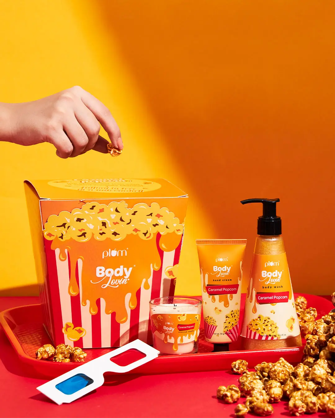 Plum BodyLovin’ Caramel Popcorn & Chill Gift Kit