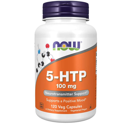 NOW, 5-HTP, 100 mg, 120 Vcaps