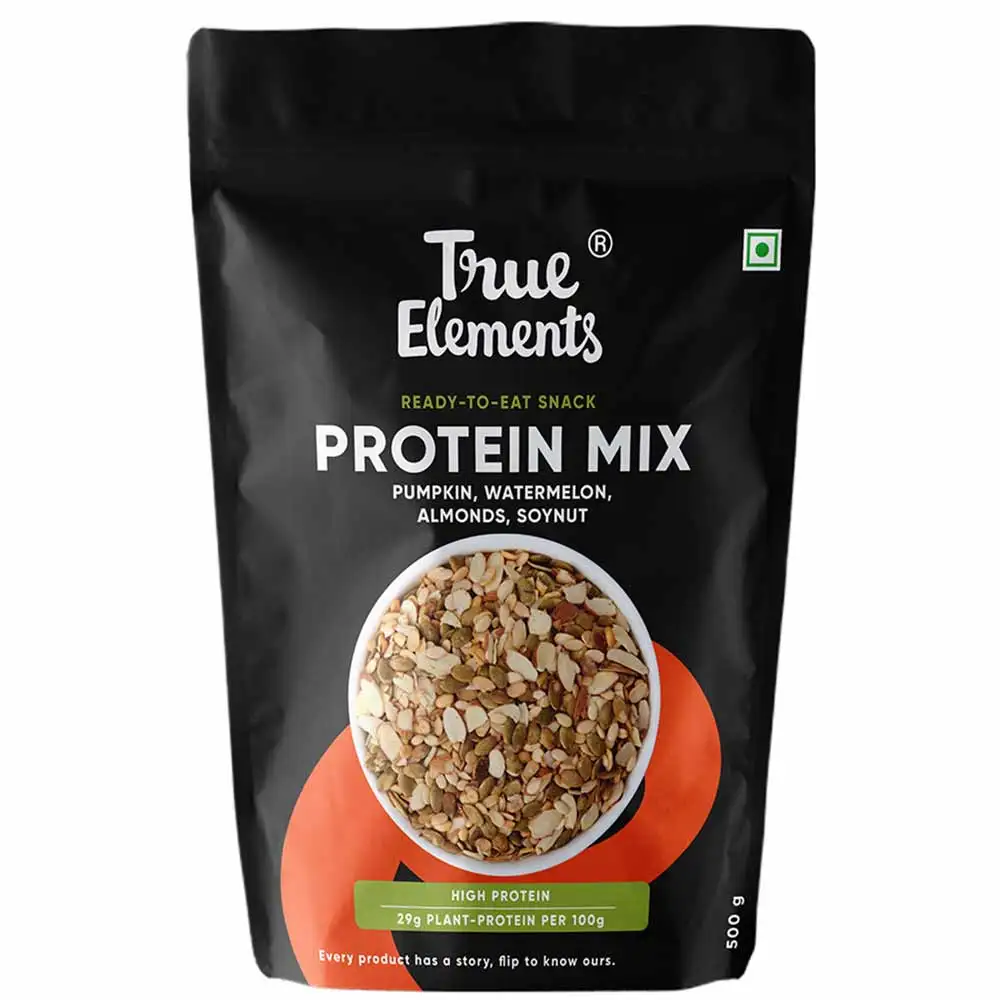 True Elements Protein Mix Roasted,  Pumpkin Watermelon Almonds & Soyanuts  0.5 kg