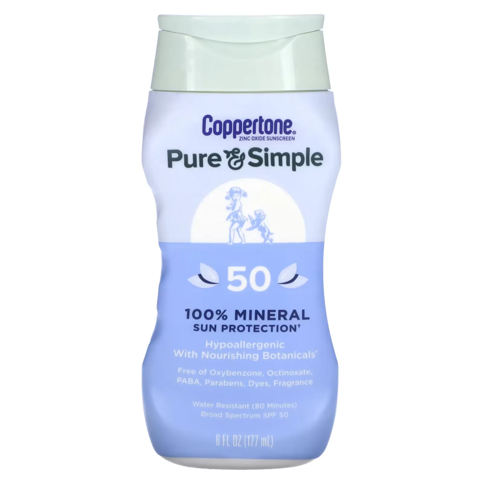 Pure & Simple, 100% Mineral Sun Protection, SPF 50, 6 fl oz (177 ml)