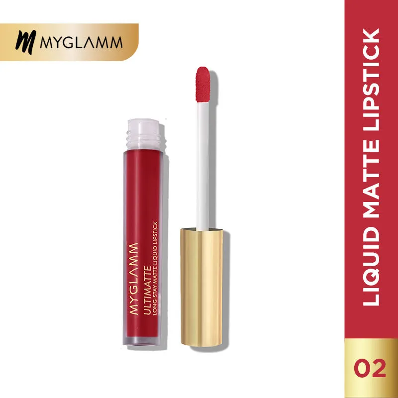 MyGlamm Ultimatte Long Stay Matte Liquid Lipstick - Scarlet Queen