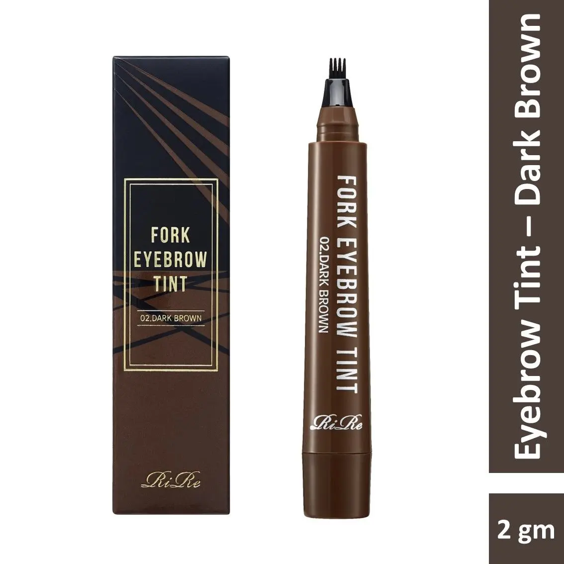 RiRe Fork Eyebrow Tint 02 Dark Brown, 2g